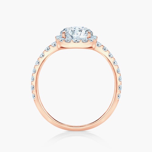 Pierścionek zaręczynowy This is Love: różowe złoto, diament